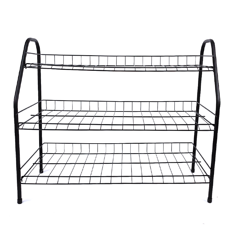 Zhaosheng Hardware - Estante de metal para zapatos, organizador ajustable para zapatos para el gabinete de entrada del hogar