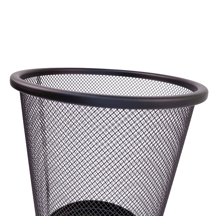 Zhaosheng Hardware - Papelera de oficina al por mayor Papelera de malla metálica Papelera redonda Cesta de basura de oficina Papelera de malla