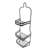 Zhaosheng - Estante para inodoro, carrito para ducha, metal, sin perforación, estante de almacenamiento para baño