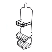 Zhaosheng - Estante para inodoro, carrito para ducha, metal, sin perforación, estante de almacenamiento para baño
