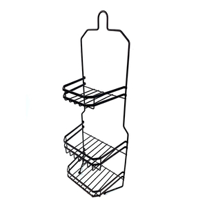 Zhaosheng - Estante para inodoro, carrito para ducha, metal, sin perforación, estante de almacenamiento para baño