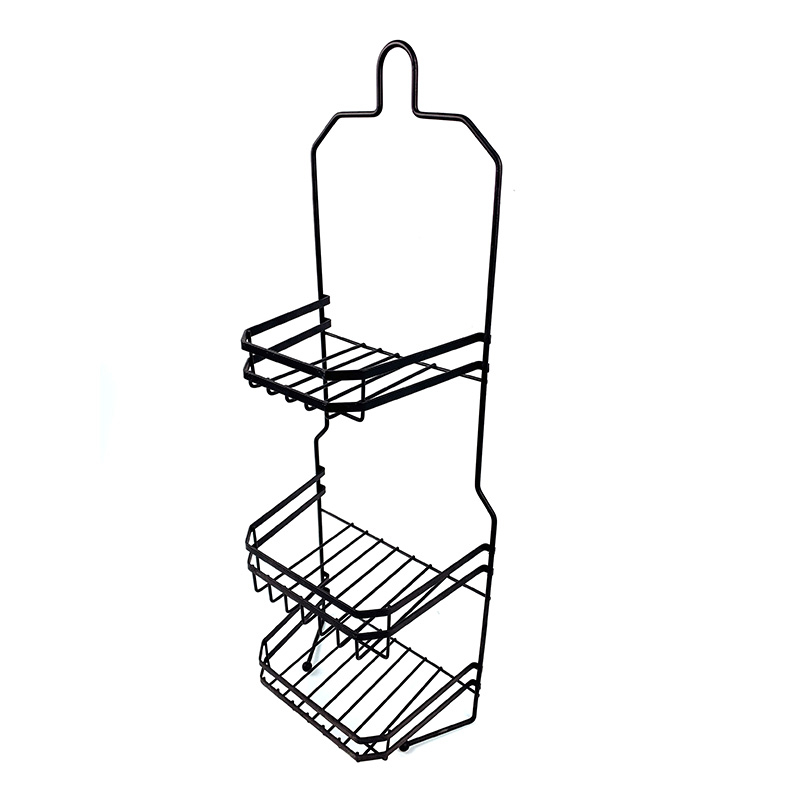 Zhaosheng - Estante para inodoro, carrito para ducha, metal, sin perforación, estante de almacenamiento para baño