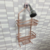 Zhaosheng - Venta al por mayor Carrito de ducha de baño Organizador Cesta de almacenamiento Carrito de ducha de aluminio con ganchos