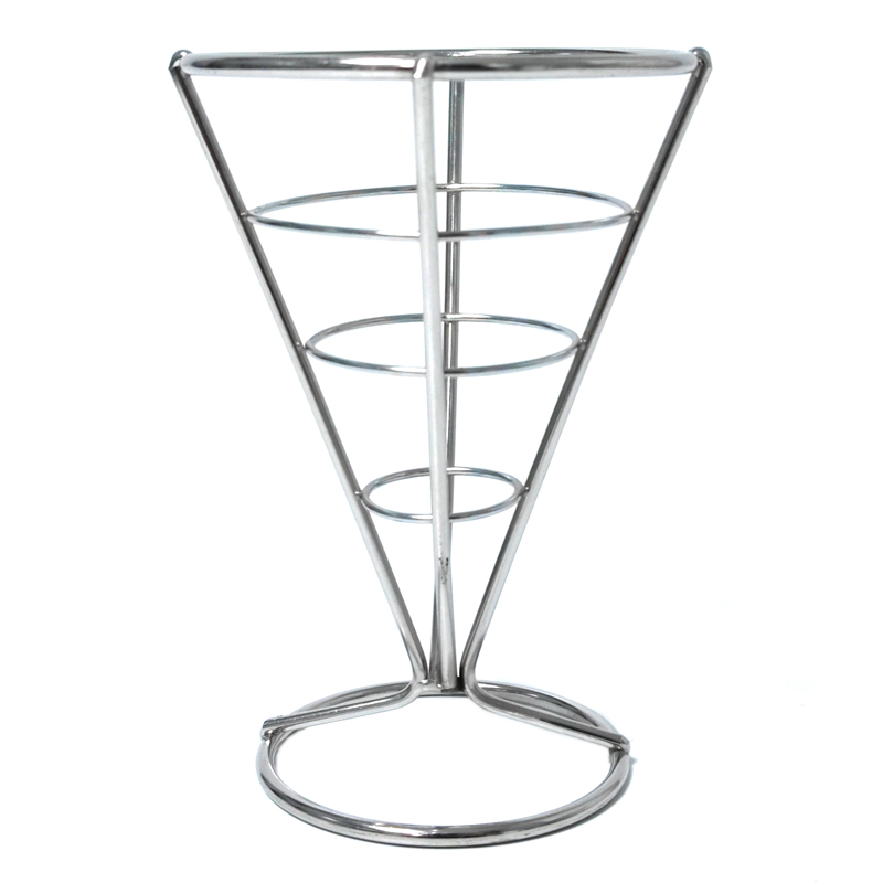 Zhaosheng Hardware - Soporte de metal para conos para patatas fritas, soporte para conos de helado de acero inoxidable