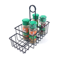 Hardware Zhaosheng - Organizador de hierbas de canasta de canasta de alambre de cocina de condimentos Caddy