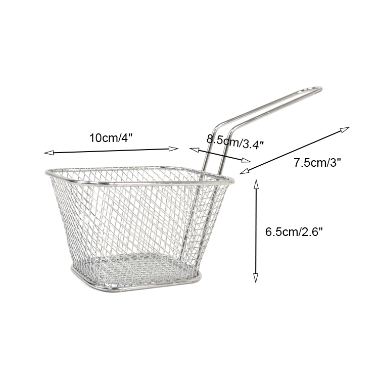 Zhaosheng Hardware - Mini cesta para freír patatas fritas de acero inoxidable