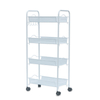 Zhaosheng Hardware - Carro utilitario de acero de 5 niveles, estante para dormitorio, baño, carrito de almacenamiento con ruedas