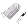 Cesta para freír de 9 galones, cesta para freidora de patatas fritas de acero inoxidable con mango plegable