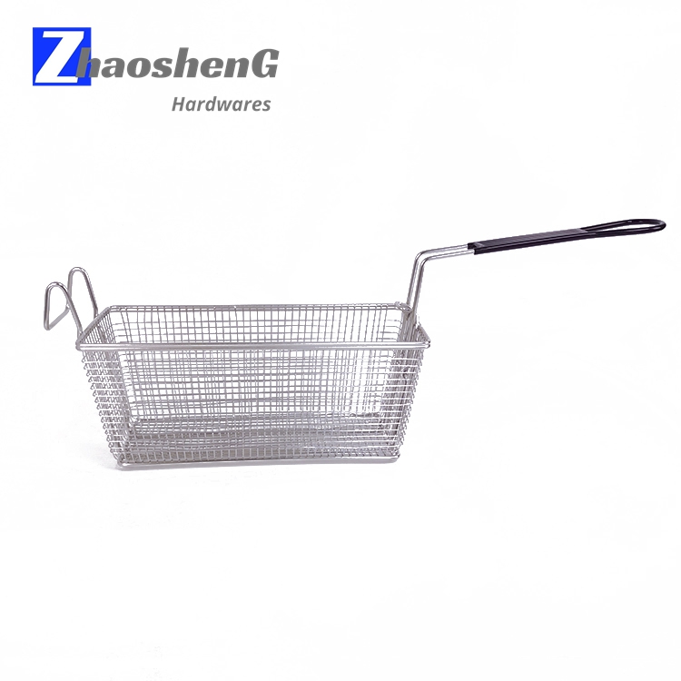 Cesta para freír de 9 galones, cesta para freidora de patatas fritas de acero inoxidable con mango plegable