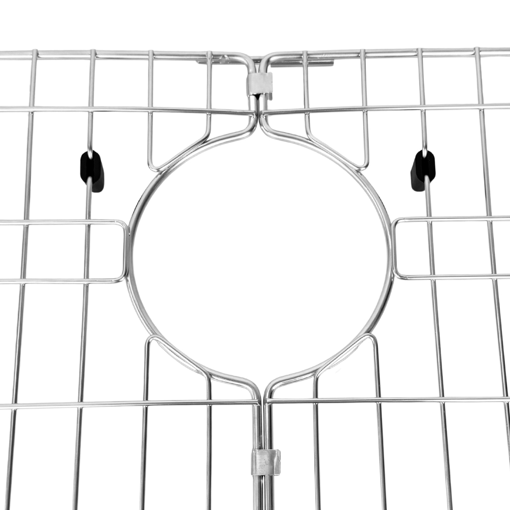 Rejilla de fregadero desmontable con patas de goma para fregaderos tipo granja simples y dobles