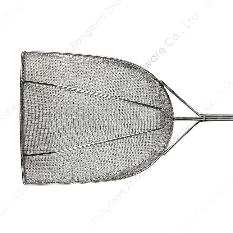Zhaosheng Hardware - Pala de virutas de chicharrones de acero inoxidable, cuchara de filtro de alimentos, cuchara de malla, espumadera para freír
