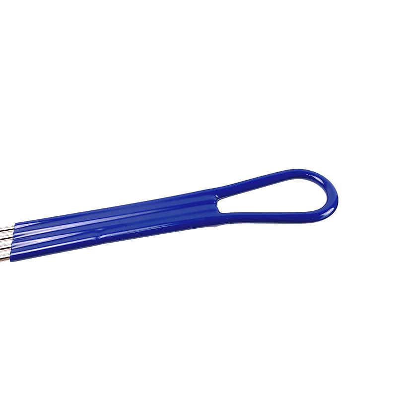 Zhaosheng Hardware - Cesta para freidora con 10 ranuras, cesta para freír pescado con mango revestido