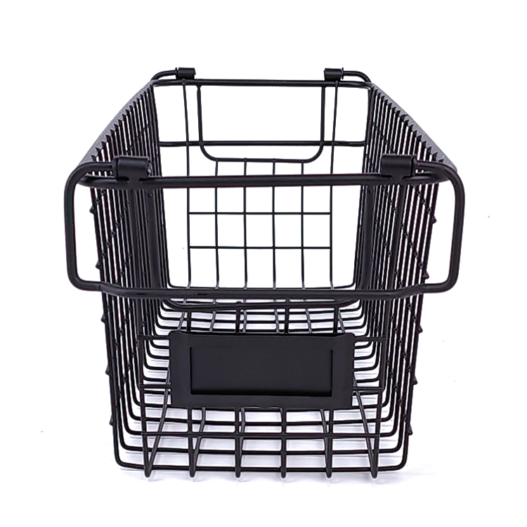 Cesta de alambre apilable