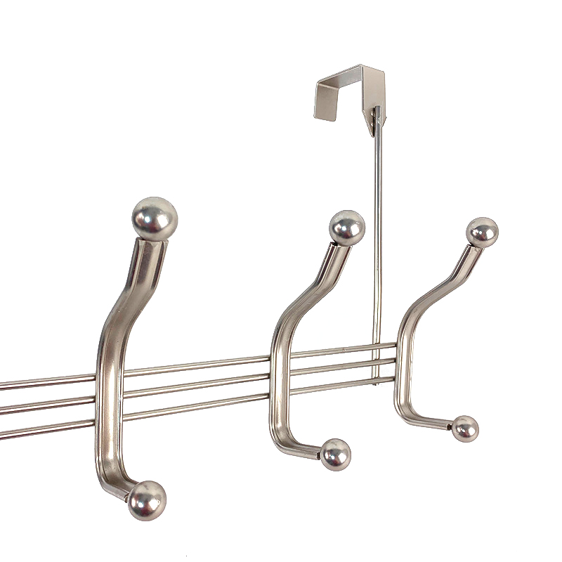 Zhaosheng Hardware - Ganchos para batas de baño y Dormitorio Simples y Modernos, rieles sobre el Perchero para Ganchos de Puerta con 5 Ganchos