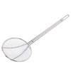 Zhaosheng Hardware - Espumadera para freír redonda de 6 pulgadas, mango largo, cucharón para freidora de acero inoxidable, espumadera para freír francesa