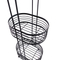 Zhaosheng - Estantería de baño de pie con estante de torre organizador de almacenamiento de metal decorativo de 3 niveles