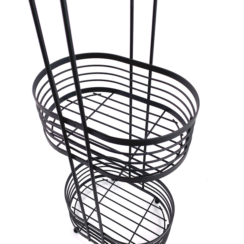 Zhaosheng - Estantería de baño de pie con estante de torre organizador de almacenamiento de metal decorativo de 3 niveles