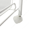 Zhaosheng Hardware - Carro de almacenamiento con ruedas para organización de baño y cocina, de metal, de malla de 3 niveles, con ruedas