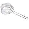 Zhaosheng Hardware - Cesta culinaria de malla gruesa niquelada de 8 'Cesta redonda para freír de alambre