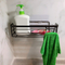 Zhaosheng - Estante de baño sin perforación Estante de baño de Acero Inoxidable Organizador de Almacenamiento de Ducha Negro