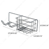 Zhaosheng - Fabricante Carrito de ducha de malla duradero Estante de baño resistente sin perforación