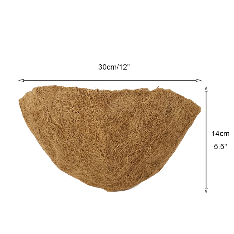 Zhaosheng Hardware - 10 12 14 44 pulgadas biodegradables de fibra de coco macetas de fibra de coco medio redondo cuadrado de fibra de coco