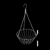 Zhaosheng Hardware - Cesta colgante para decoración de jardín con forro de coco, maceteros colgantes, cestas colgantes de coco de forma redonda