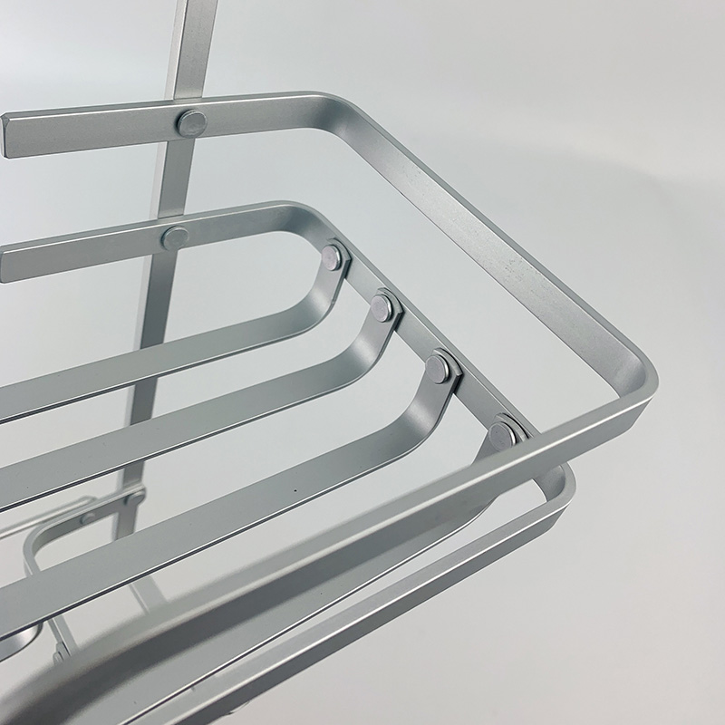 Zhaosheng - Estante de baño colgante para ducha de aluminio con soporte para champú sobre el cabezal de ducha