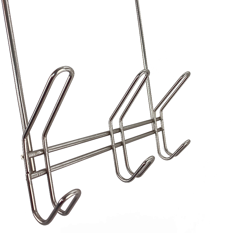 Zhaosheng Hardware - Ganchos para colgar en la puerta del baño, estante para colgar llaves, colgadores de puerta de metal, gancho para ropa y toallas