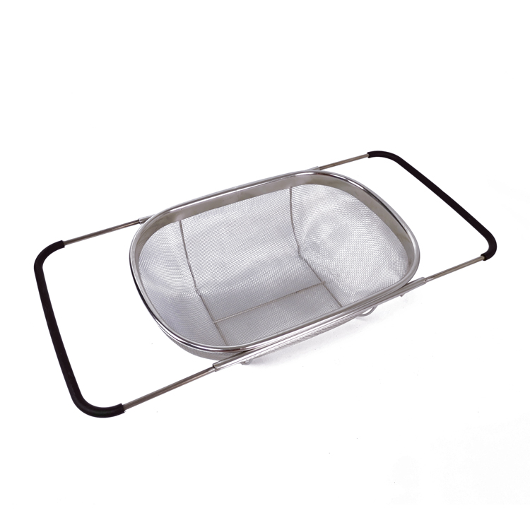 Zhaosheng Hardware - Colador ovalado de acero inoxidable con cesta coladora sobre fregadero de malla fina
