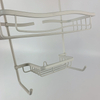 Zhaosheng - Carrito de ducha de aluminio, estante para ducha de baño, cesta de almacenamiento para baño de 2 niveles