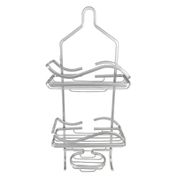 Zhaosheng - Estante de almacenamiento para baño, carrito de ducha colgante de aluminio inoxidable