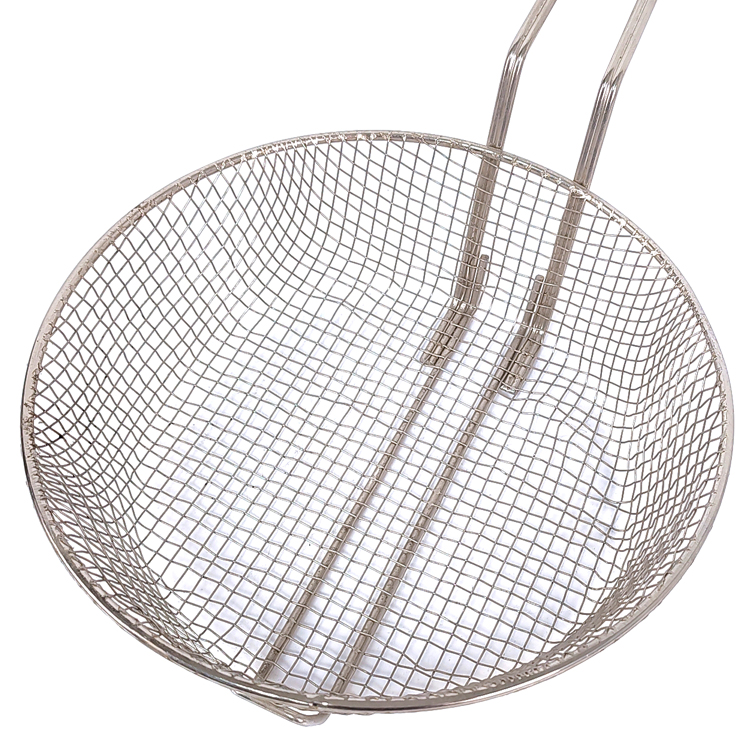 Zhaosheng Hardware - Cesta culinaria niquelada de malla mediana de 10'Cesta para freír en la parte superior de la estufa