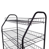 Zhaosheng Hardware - Estante organizador de zapatos de metal negro, estante para zapatos de 4 niveles para entradas