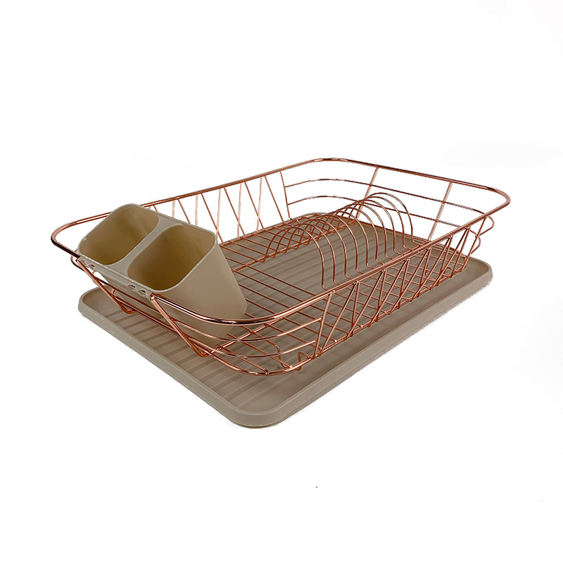 Zhaosheng Hardware - Rejilla para secar platos Rejilla para platos chapada en cobre