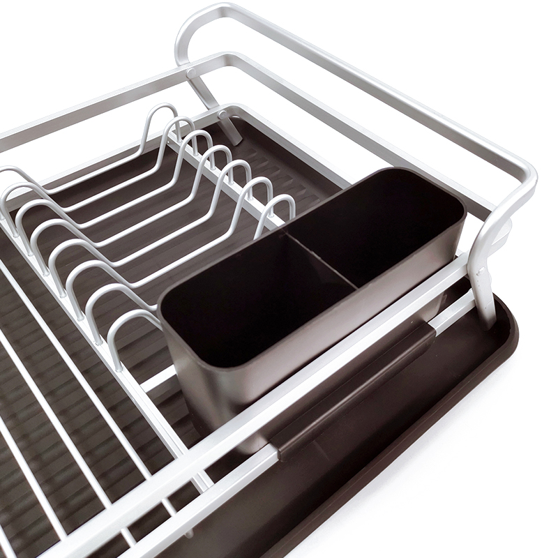 Zhaosheng Hardware - Rejilla para secar platos de aluminio, organizador de cocina, escurridor para platos