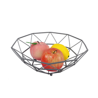Zhaosheng Hardware - Cuenco de almacenamiento de frutas y verduras de alambre de metal, bandeja de frutas, soporte moderno para frutas