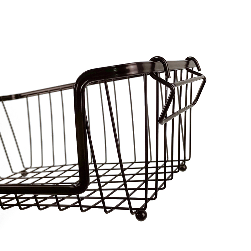 Zhaosheng Hardware - Cesta de despensa de metal apilable para baño, cocina, alimentos, frutas, cesta de almacenamiento de alambre