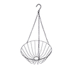 Zhaosheng Hardware - Cesta de flores colgante verde para porche al aire libre, colgador de macetas para el hogar, jardín, cesta colgante de alambre