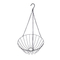 Zhaosheng Hardware - Cesta de flores colgante verde para porche al aire libre, colgador de macetas para el hogar, jardín, cesta colgante de alambre