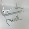 Zhaosheng - Almacenamiento de esquina de aluminio de 3 capas, toalla de mano, estante de baño, carrito de ducha colgante para techo oxidado