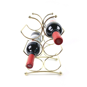 Zhaosheng Hardware - Soporte independiente para almacenamiento de botellas de vino, estante para 6 botellas