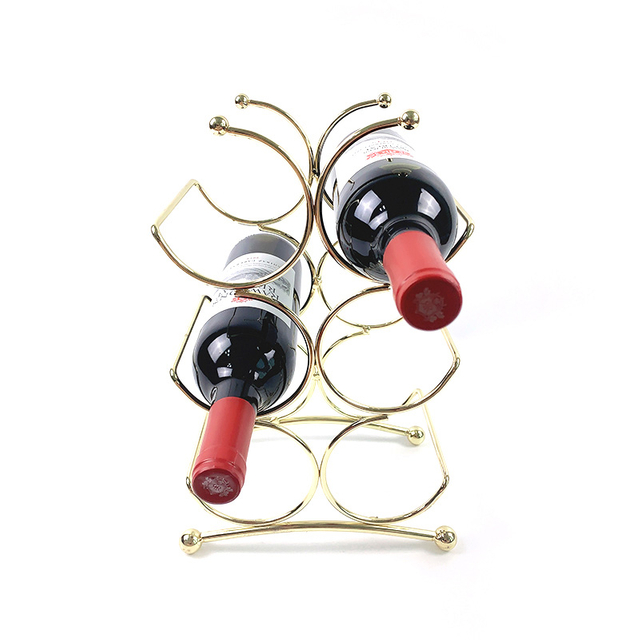 Zhaosheng Hardware - Soporte independiente para almacenamiento de botellas de vino, estante para 6 botellas