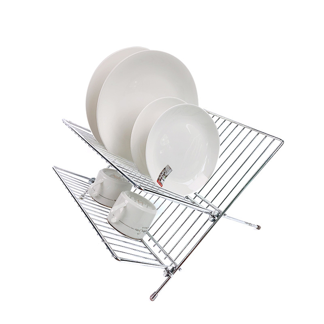 Zhaosheng Hardware - Escurreplatos plegable para secar platos - Cromado