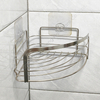 Zhaosheng - Estante de almacenamiento para baño de montaje en pared, adhesivo de acero inoxidable, estante esquinero para baño, carrito de ducha