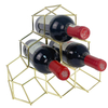 Zhaosheng Hardware - Estante para vino vintage personalizado, soporte para botella de vino dorado, estante para vino