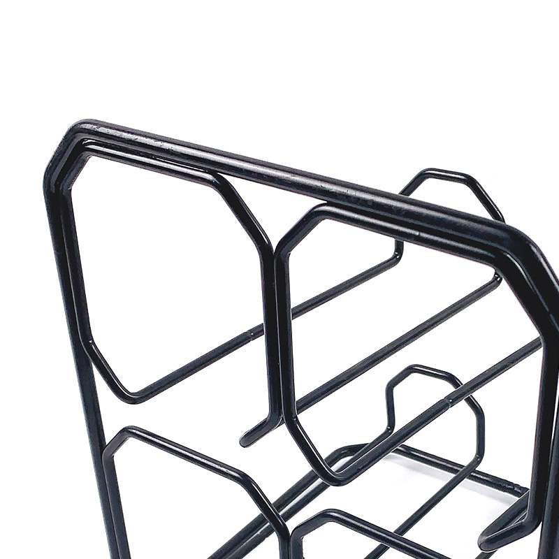 Zhaosheng Hardware - Estante para vino de hierro, decoración de la casa, soporte para botella de vino, estante para vino