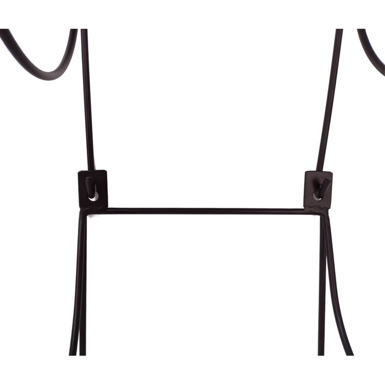 Zhaosheng - Toallero de baño de Acero Toallero de baño montado en la Pared de Metal con Estante Superior de Madera