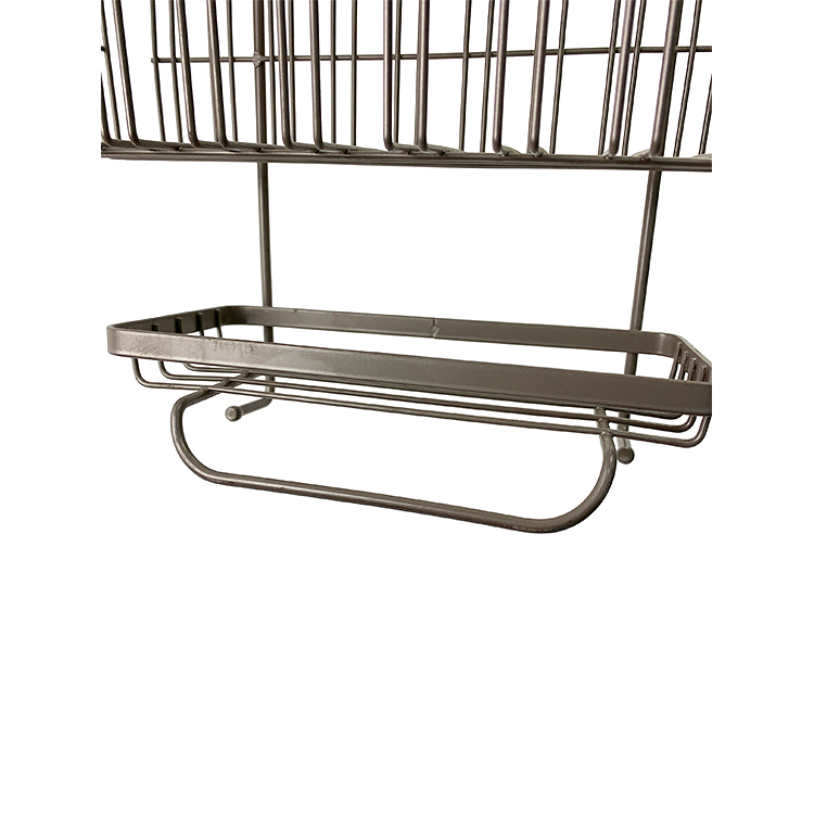 Zhaosheng - Estante de almacenamiento para baño, estante de ducha de metal, carrito de ducha colgante