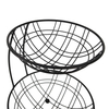 Zhaosheng Hardware - Cesta de frutas multifuncional de alambre de metal, cesta de frutas de 2 niveles para mostrador de cocina